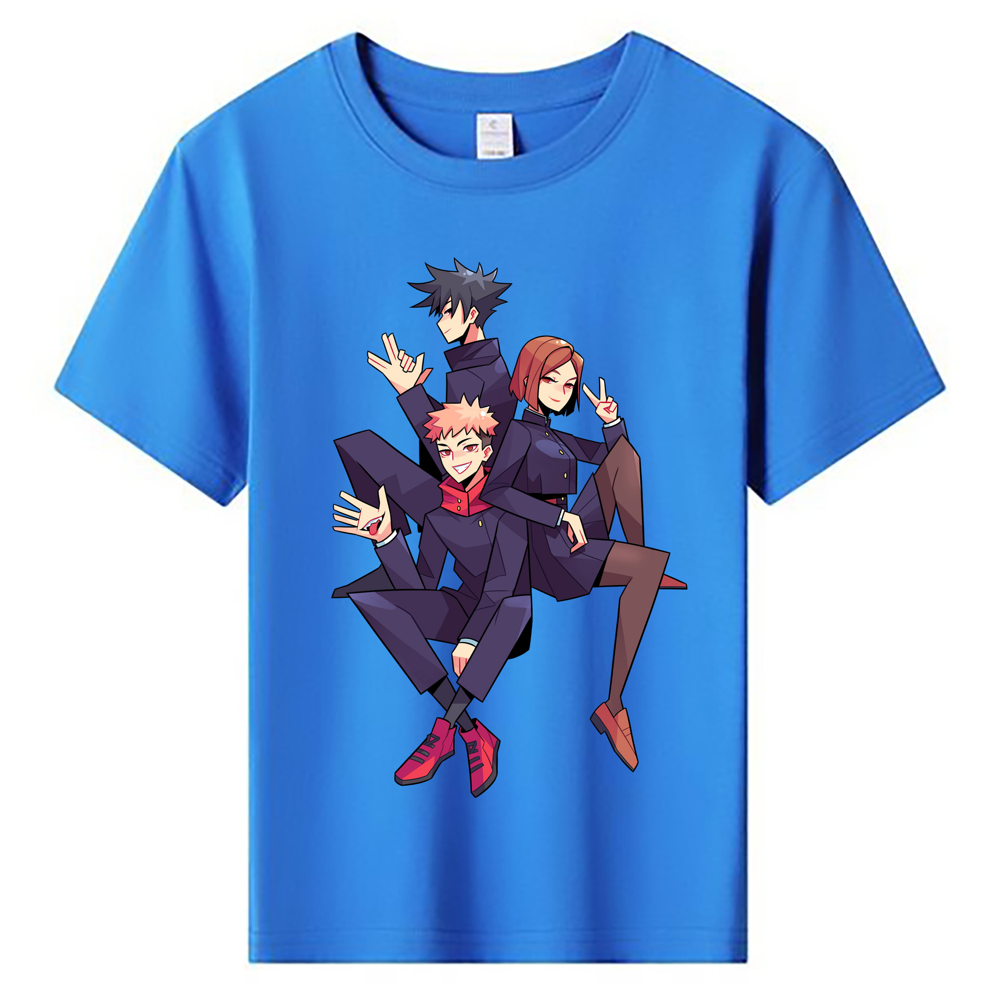 （画像用） 呪術廻戦 Jujutsu Kaisen 綿100％キッズTシャツ（フロントプリント）